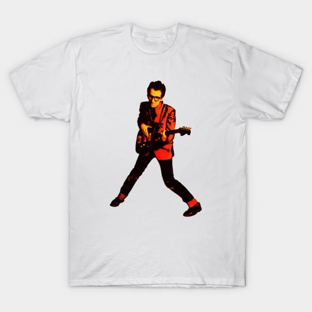 Elvis Costello t-shirt T-Shirt by tokentit